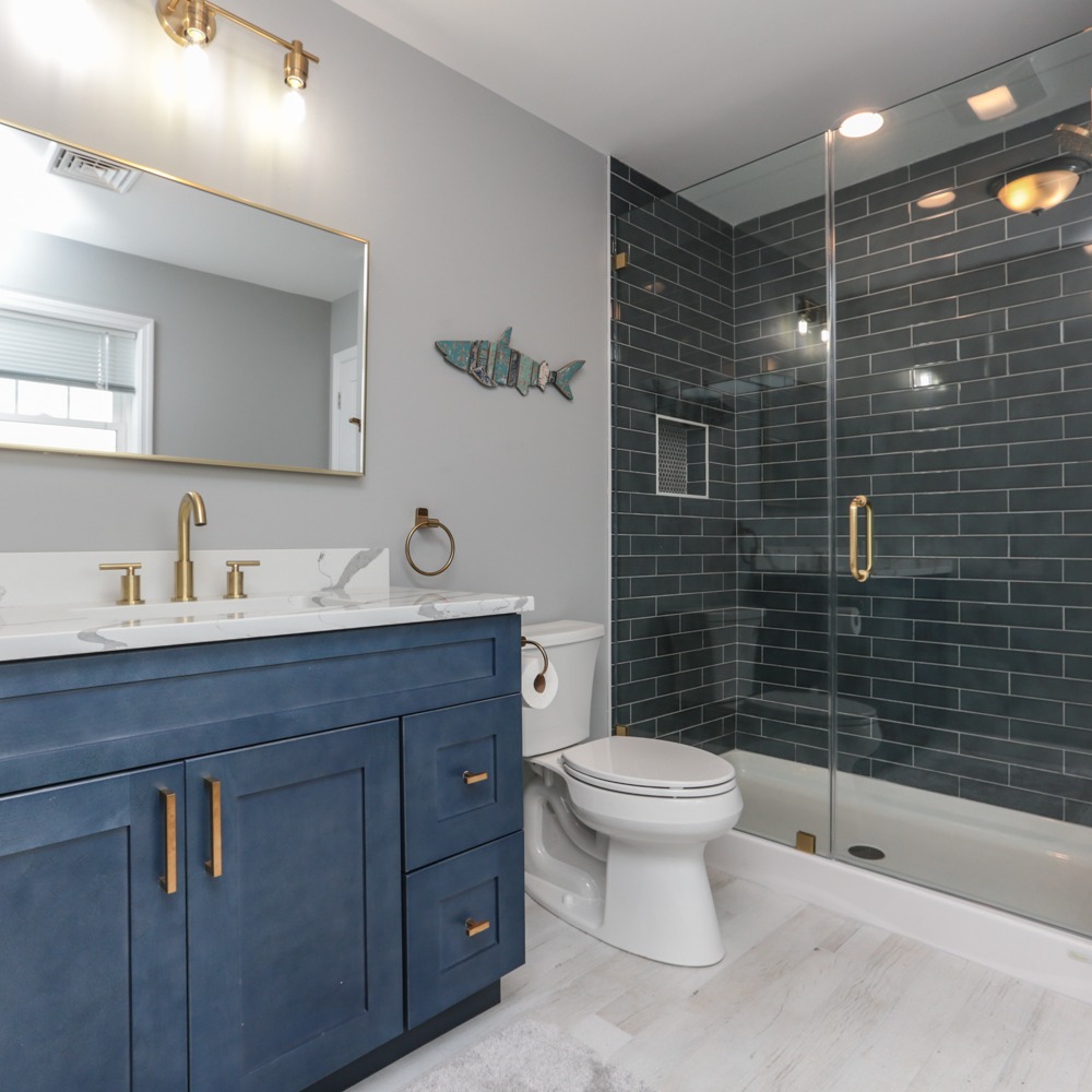 Luxury bathroom remodel by Freedom Kitchen & Bath Pros